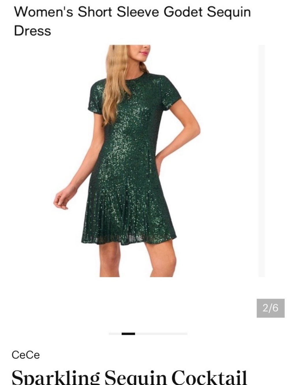 Sparkling Sequin Cocktail Dress